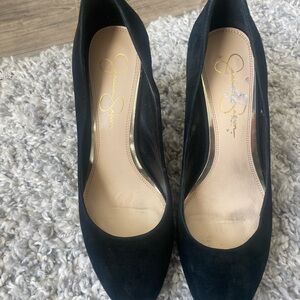 Black Suede Women's Pumps